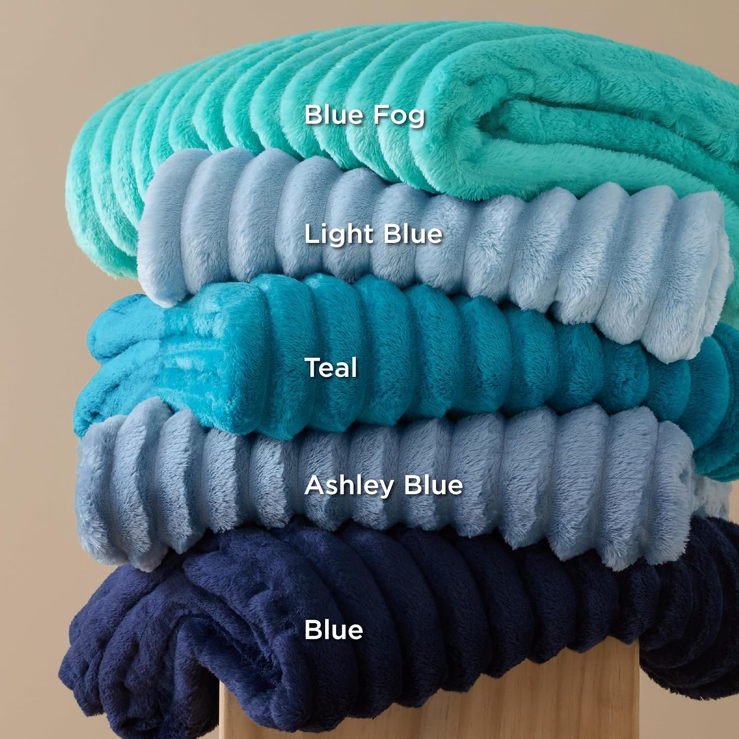 image:imageBedsure Soft Cozy Twin XL Blanket for Bed College Dorm Off White 66x90 Birthday Gifts for Women Mom Her Warm Lightweight Cozy Fluffy Throw Blanket Sofa Dorm Room Home Decor Machine WashableNavy