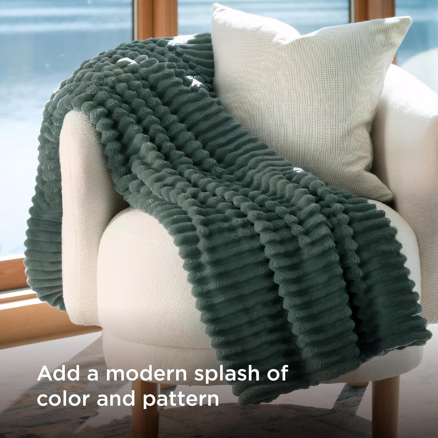image:imageBedsure Soft Cozy Twin XL Blanket for Bed College Dorm Off White 66x90 Birthday Gifts for Women Mom Her Warm Lightweight Cozy Fluffy Throw Blanket Sofa Dorm Room Home Decor Machine WashableMallard Green