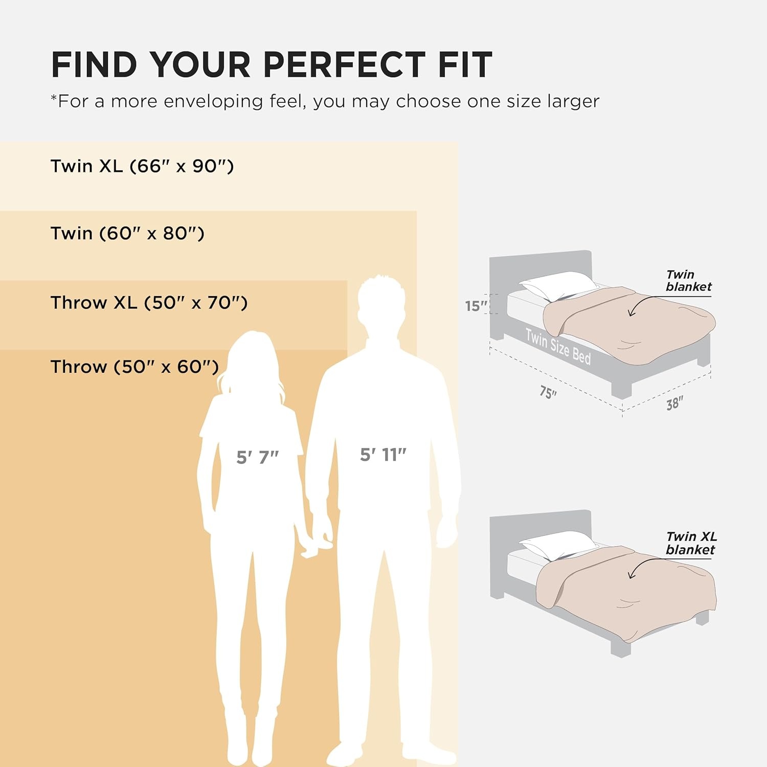 image:imageBedsure Soft Cozy Twin XL Blanket for Bed College Dorm Off White 66x90 Birthday Gifts for Women Mom Her Warm Lightweight Cozy Fluffy Throw Blanket Sofa Dorm Room Home Decor Machine WashableLight Brown