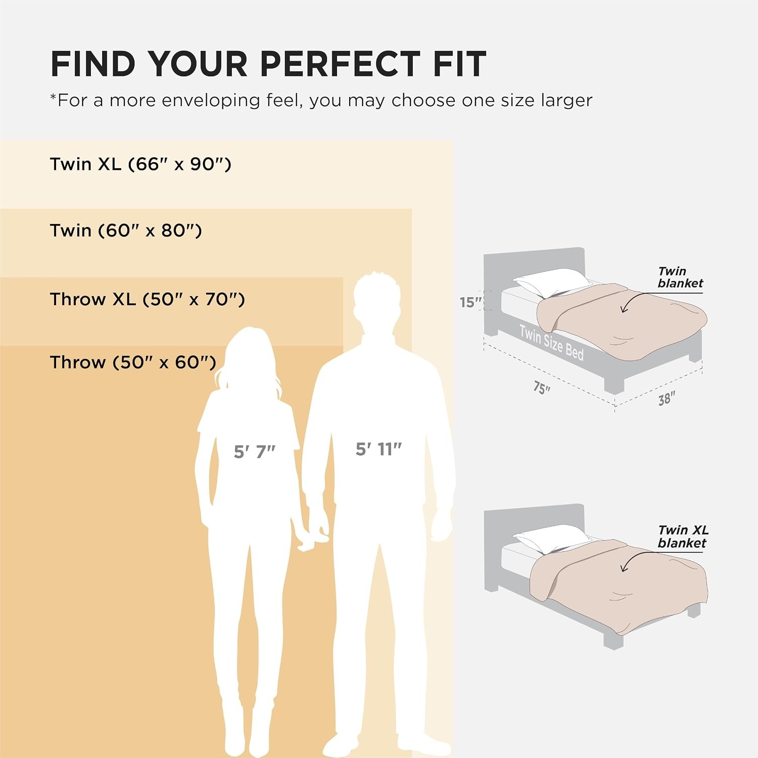 image:imageBedsure Soft Cozy Twin XL Blanket for Bed College Dorm Off White 66x90 Birthday Gifts for Women Mom Her Warm Lightweight Cozy Fluffy Throw Blanket Sofa Dorm Room Home Decor Machine WashableBeige