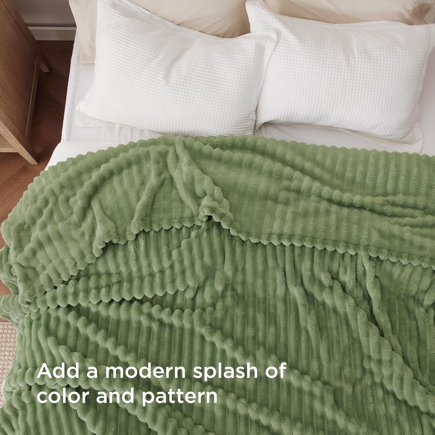 image:imageBedsure Soft Cozy Twin XL Blanket for Bed College Dorm Off White 66x90 Birthday Gifts for Women Mom Her Warm Lightweight Cozy Fluffy Throw Blanket Sofa Dorm Room Home Decor Machine WashableReseda