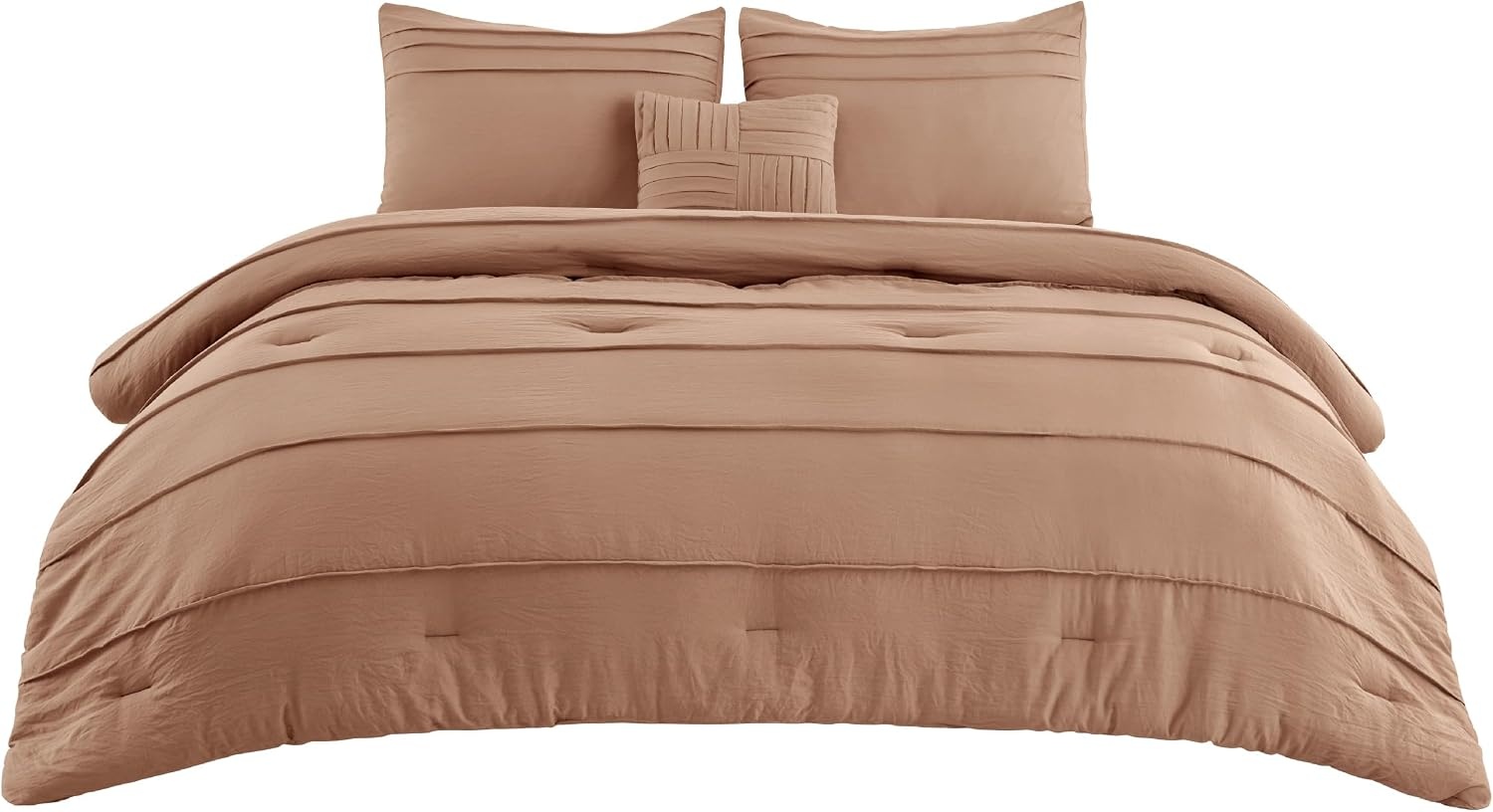 image:imageBedsure Twin XL Comforter Set Natural White Dorm Room Essentials Extra Long Twin XL Bedding Set All Season Down Alternative Comforter with Pillowcase amp Sham19 Taupe