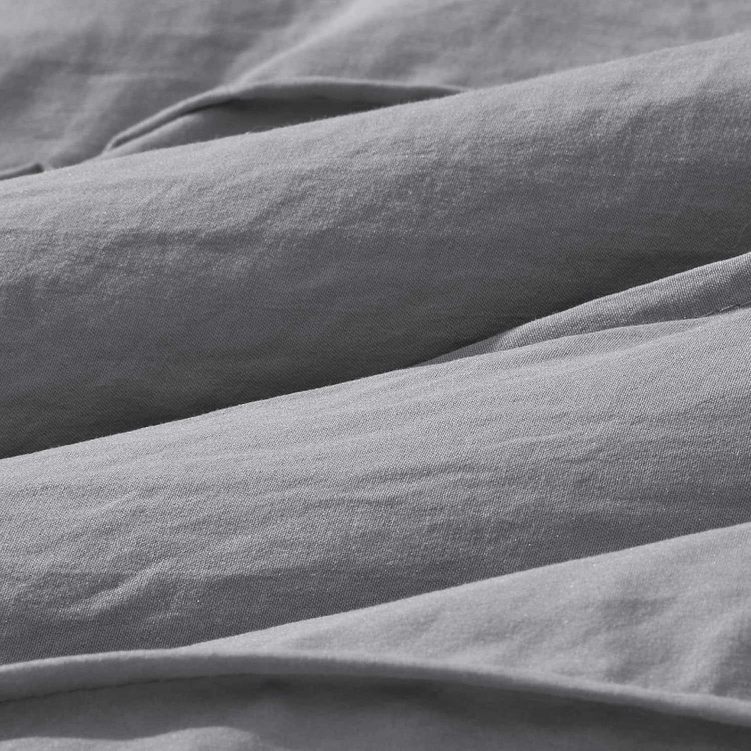 image:imageBedsure Twin XL Comforter Set Natural White Dorm Room Essentials Extra Long Twin XL Bedding Set All Season Down Alternative Comforter with Pillowcase amp Sham02 Grey