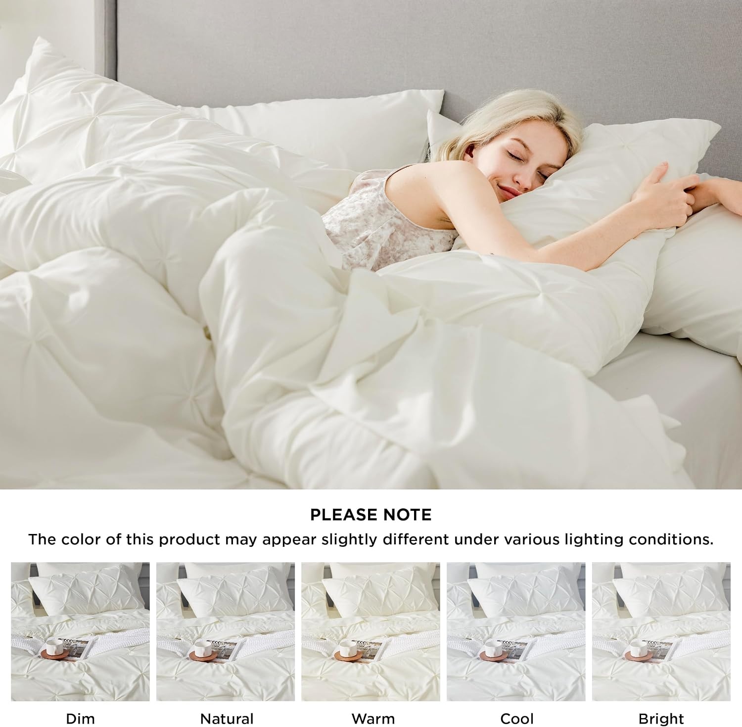 image:imageBedsure Twin XL Comforter Set Pink Dorm Room Essentials for Girls Extra Long Twin XL Bedding Set with Sheets All Season Down Alternative Comforter with Sheets Pillowcase amp Sham19 Ivory