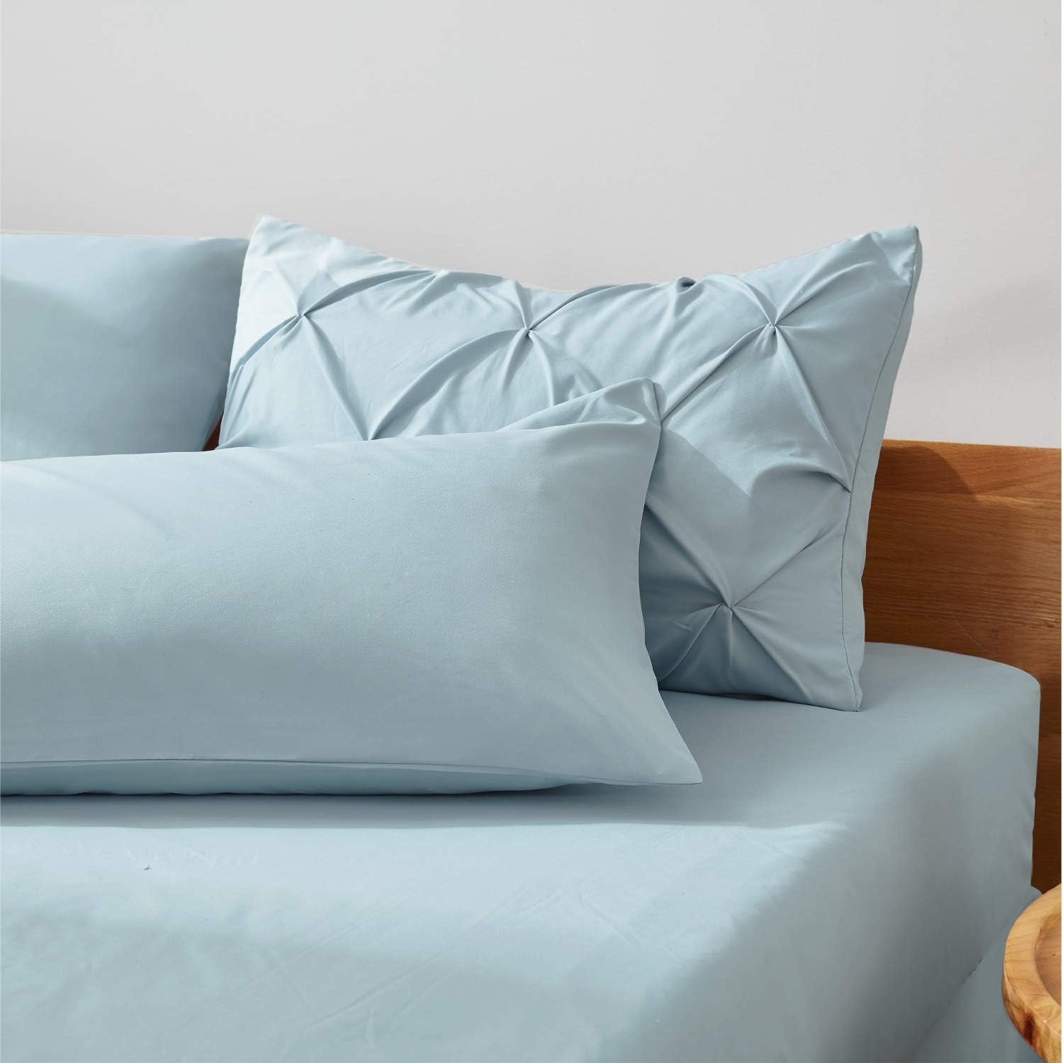 image:imageBedsure Twin XL Comforter Set Pink Dorm Room Essentials for Girls Extra Long Twin XL Bedding Set with Sheets All Season Down Alternative Comforter with Sheets Pillowcase amp Sham18 Light Blue