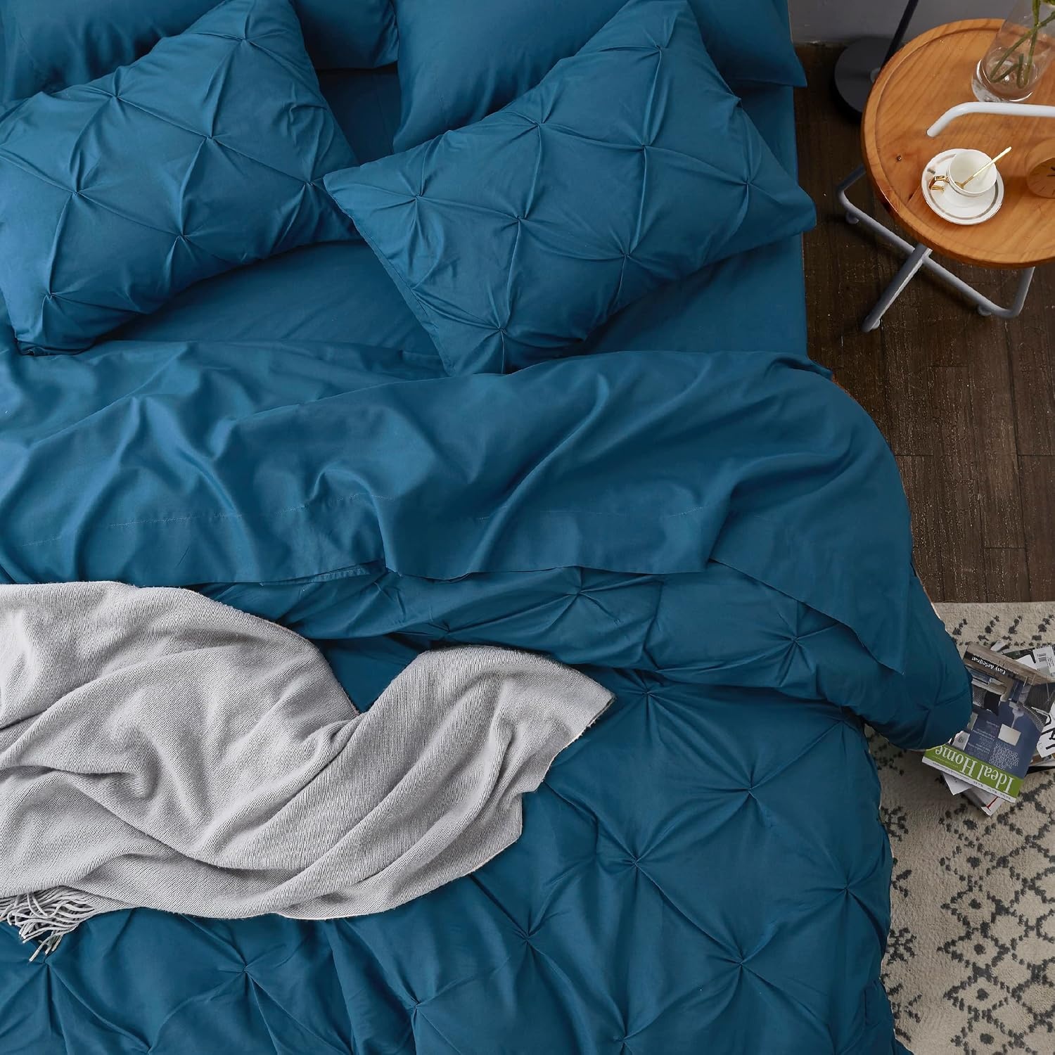 image:imageBedsure Twin XL Comforter Set Pink Dorm Room Essentials for Girls Extra Long Twin XL Bedding Set with Sheets All Season Down Alternative Comforter with Sheets Pillowcase amp Sham14 Teal