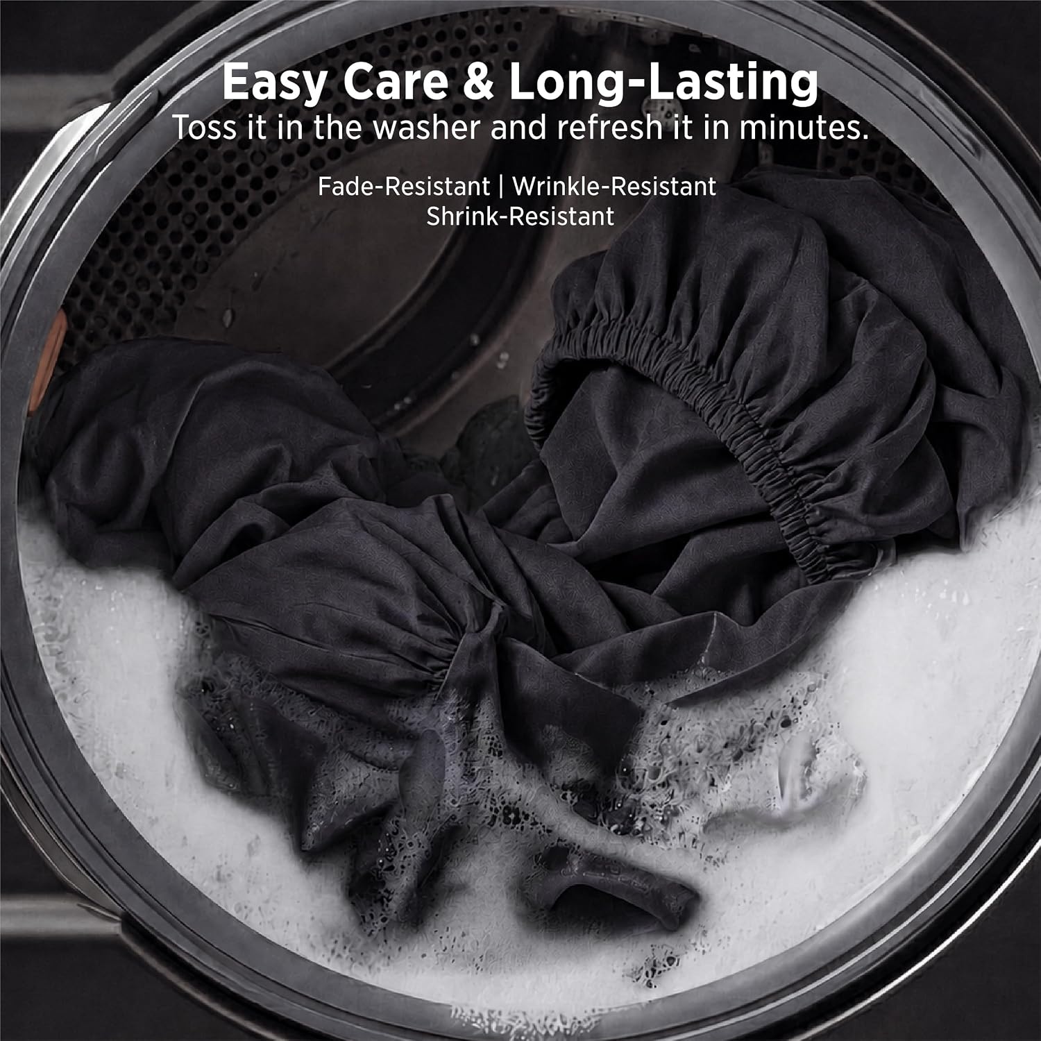 image:imageBedsure Twin XL Sheets Dorm Bedding 3 Pieces Soft Extra Long Twin Sheets Breathable Cooling Oeko Tex Deep Pocket Easy Care Resistant Sturdiness Lightweight College Dorm Bedding for Students04 Black