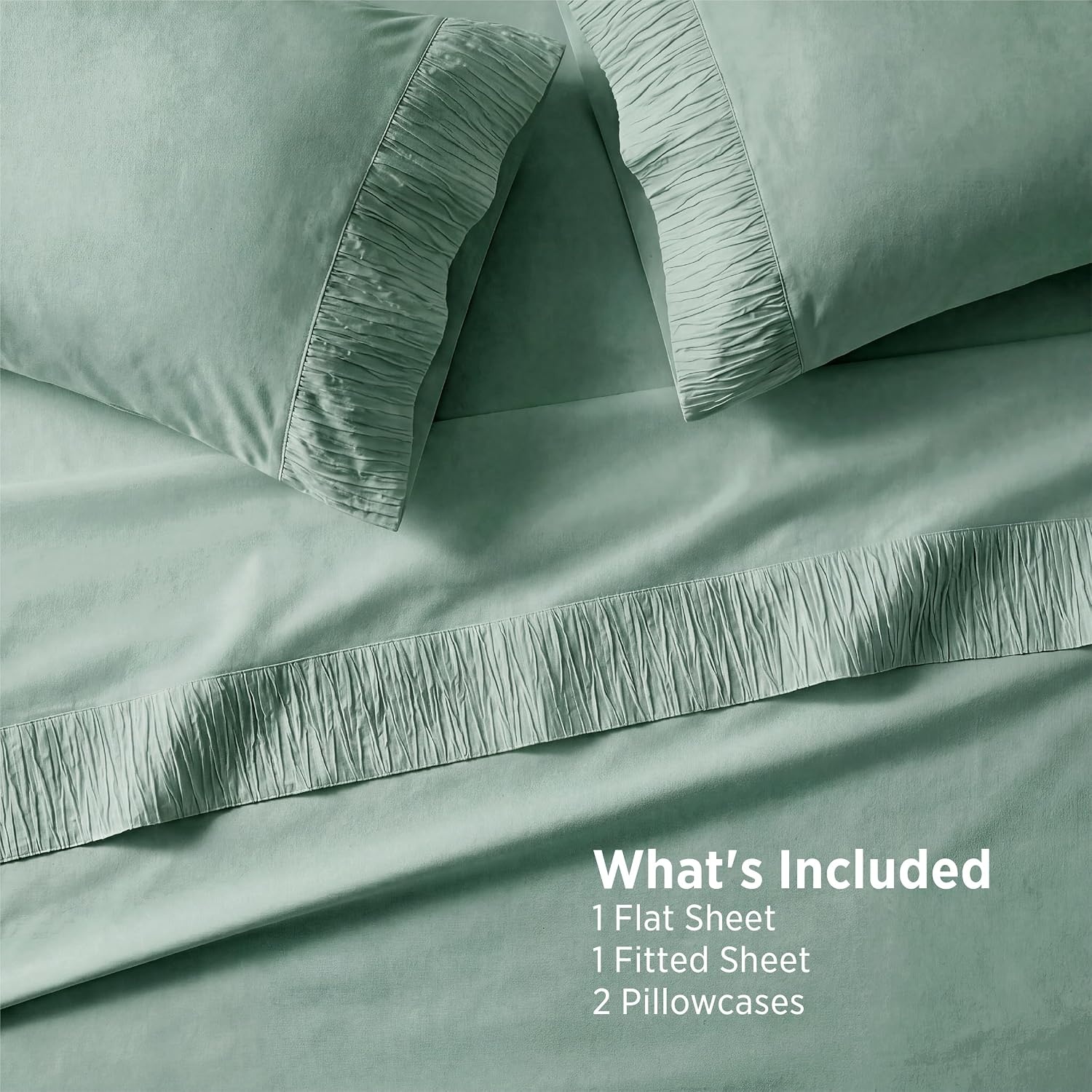 image:imageBedsure Twin XL Sheets Dorm Bedding 3 Pieces Soft Extra Long Twin Sheets Breathable Cooling Oeko Tex Deep Pocket Easy Care Resistant Sturdiness Lightweight College Dorm Bedding for Students11 Mint Green