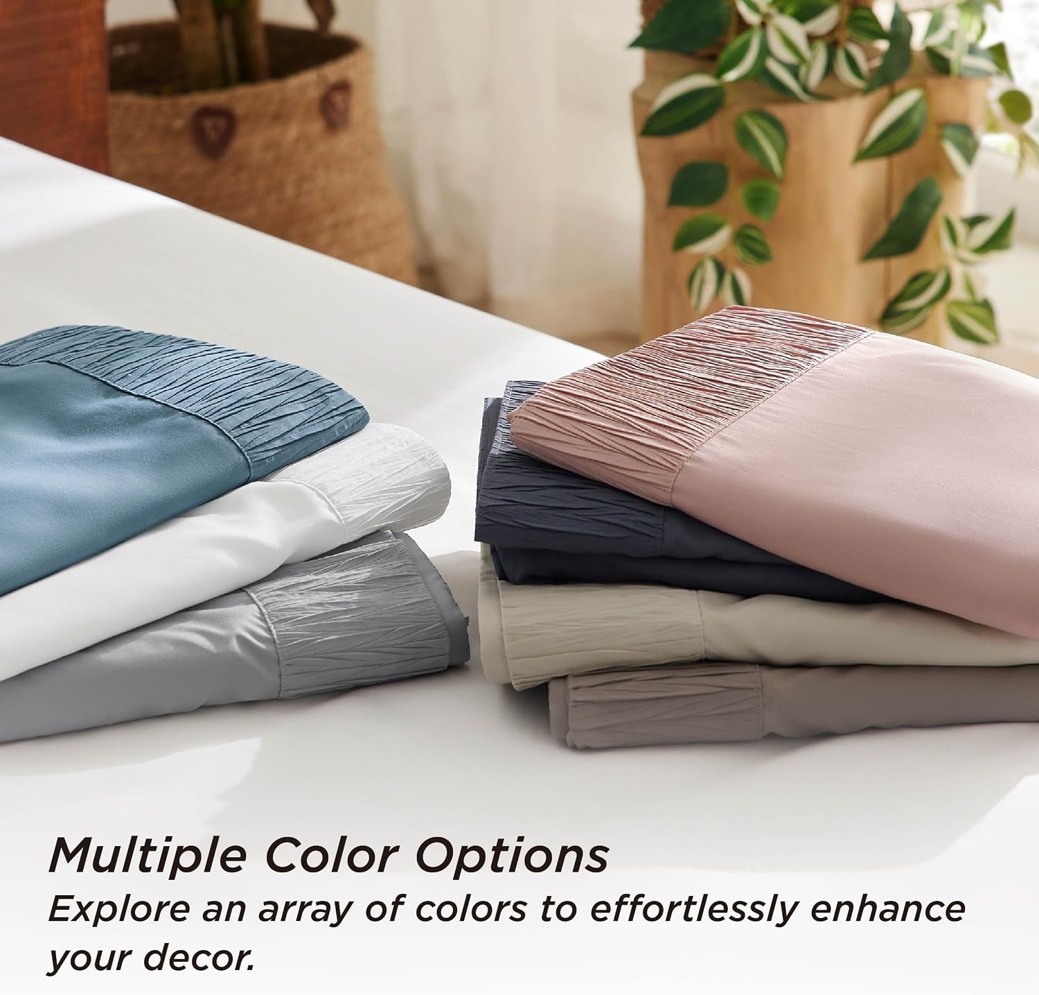 image:imageBedsure Twin XL Sheets Dorm Bedding 3 Pieces Soft Extra Long Twin Sheets Breathable Cooling Oeko Tex Deep Pocket Easy Care Resistant Sturdiness Lightweight College Dorm Bedding for Students05 Bright White