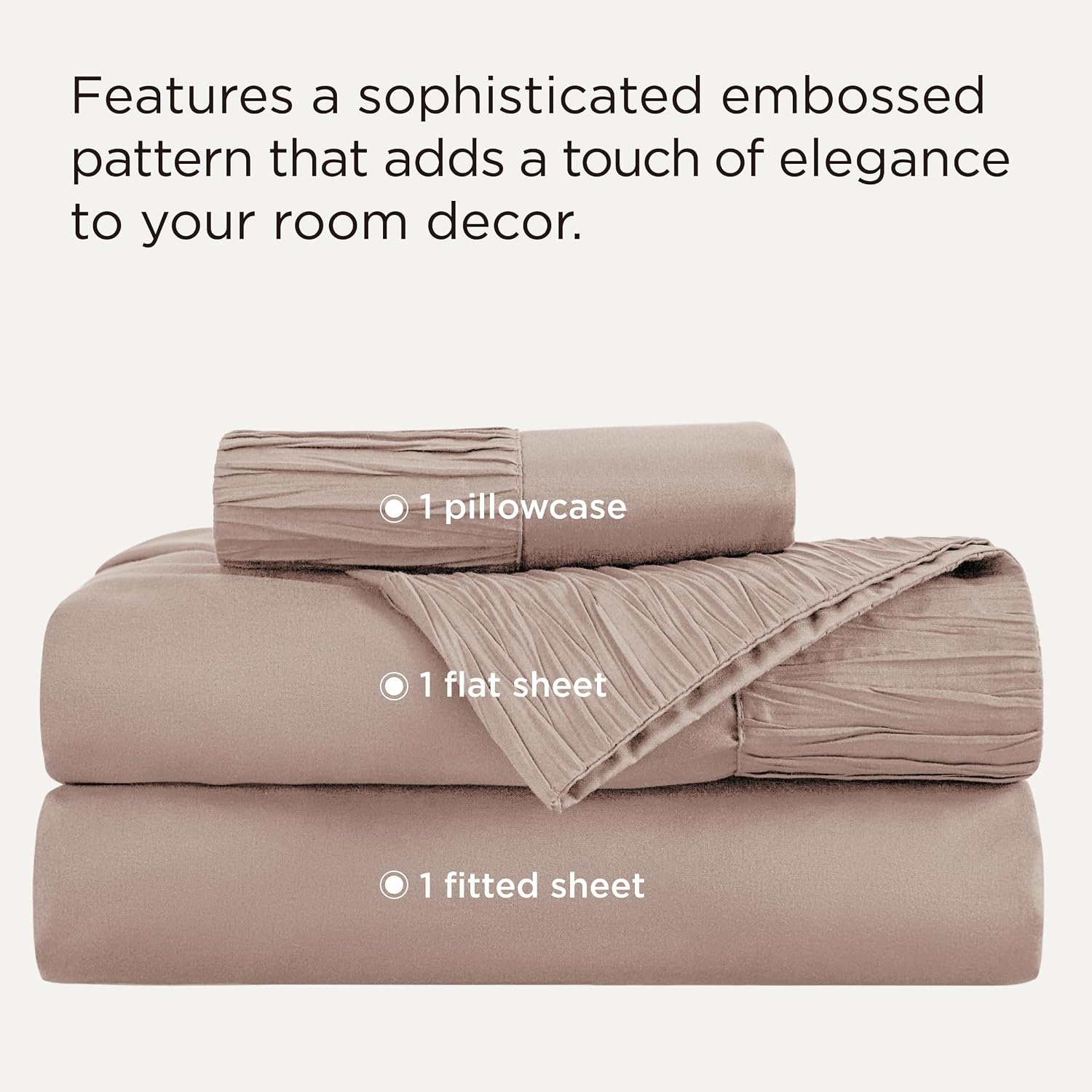 image:imageBedsure Twin XL Sheets Dorm Bedding 3 Pieces Soft Extra Long Twin Sheets Breathable Cooling Oeko Tex Deep Pocket Easy Care Resistant Sturdiness Lightweight College Dorm Bedding for Students24 Khaki