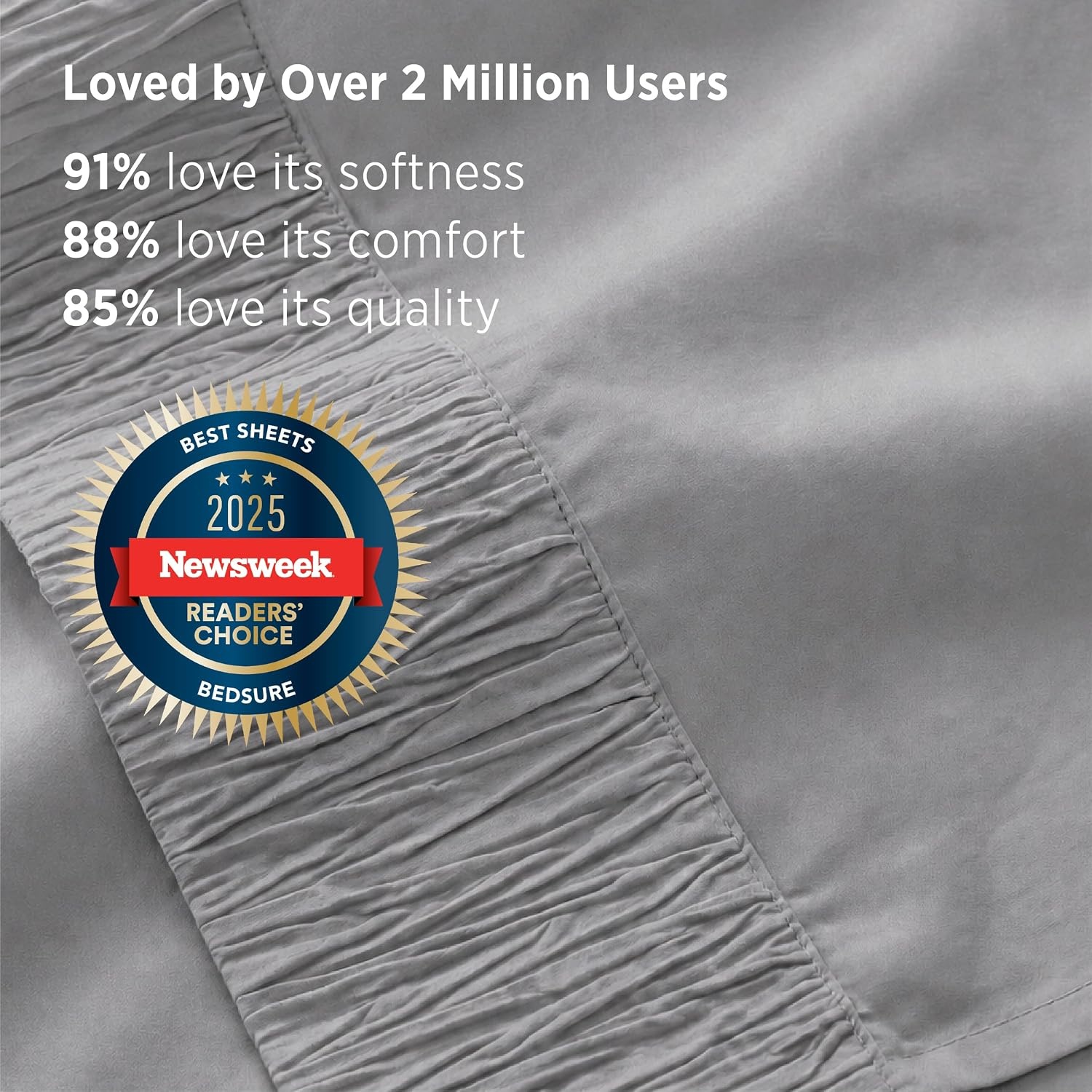 image:imageBedsure Twin XL Sheets Dorm Bedding 3 Pieces Soft Extra Long Twin Sheets Breathable Cooling Oeko Tex Deep Pocket Easy Care Resistant Sturdiness Lightweight College Dorm Bedding for Students19 Grey