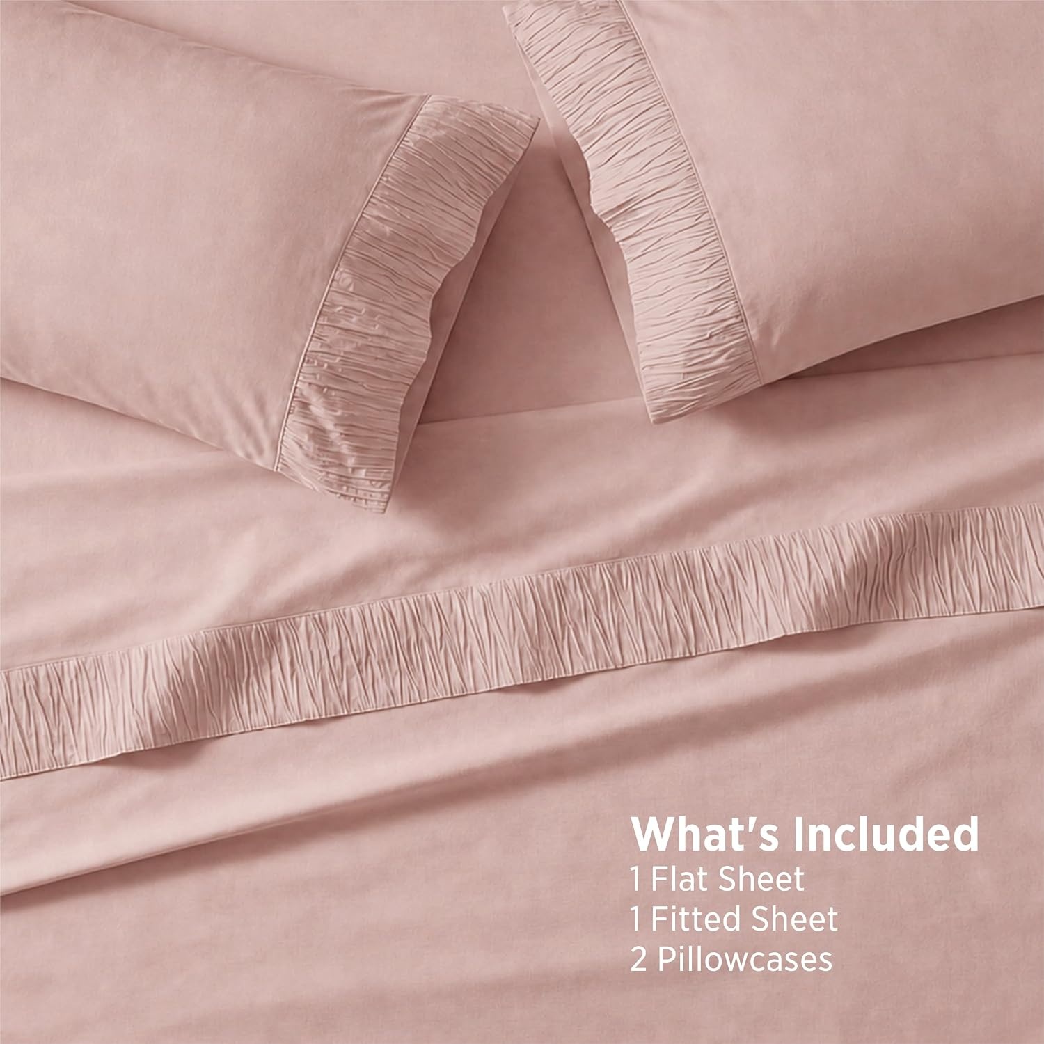image:imageBedsure Twin XL Sheets Dorm Bedding 3 Pieces Soft Extra Long Twin Sheets Breathable Cooling Oeko Tex Deep Pocket Easy Care Resistant Sturdiness Lightweight College Dorm Bedding for Students20 Pink