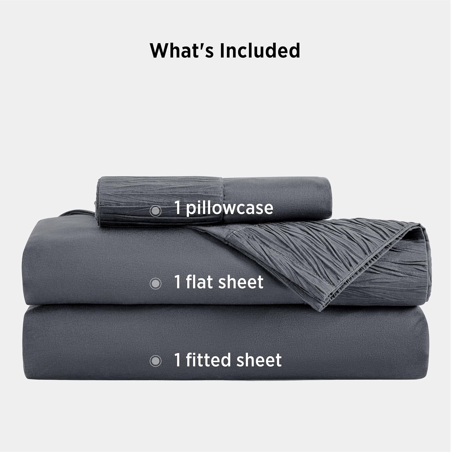 image:imageBedsure Twin XL Sheets Dorm Bedding 3 Pieces Soft Extra Long Twin Sheets Breathable Cooling Oeko Tex Deep Pocket Easy Care Resistant Sturdiness Lightweight College Dorm Bedding for Students01 Dark Grey