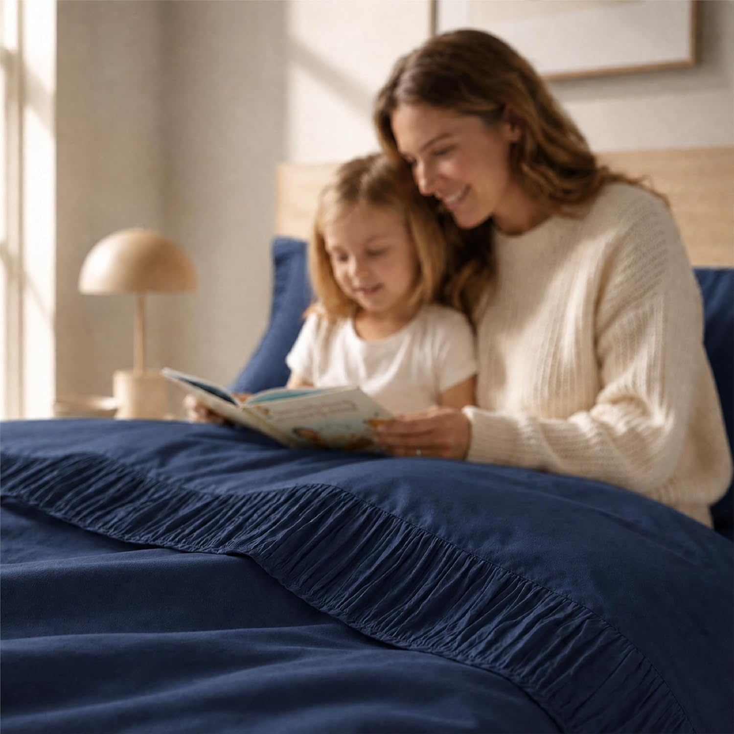 image:imageBedsure Twin XL Sheets Dorm Bedding 3 Pieces Soft Extra Long Twin Sheets Breathable Cooling Oeko Tex Deep Pocket Easy Care Resistant Sturdiness Lightweight College Dorm Bedding for Students06 Navy