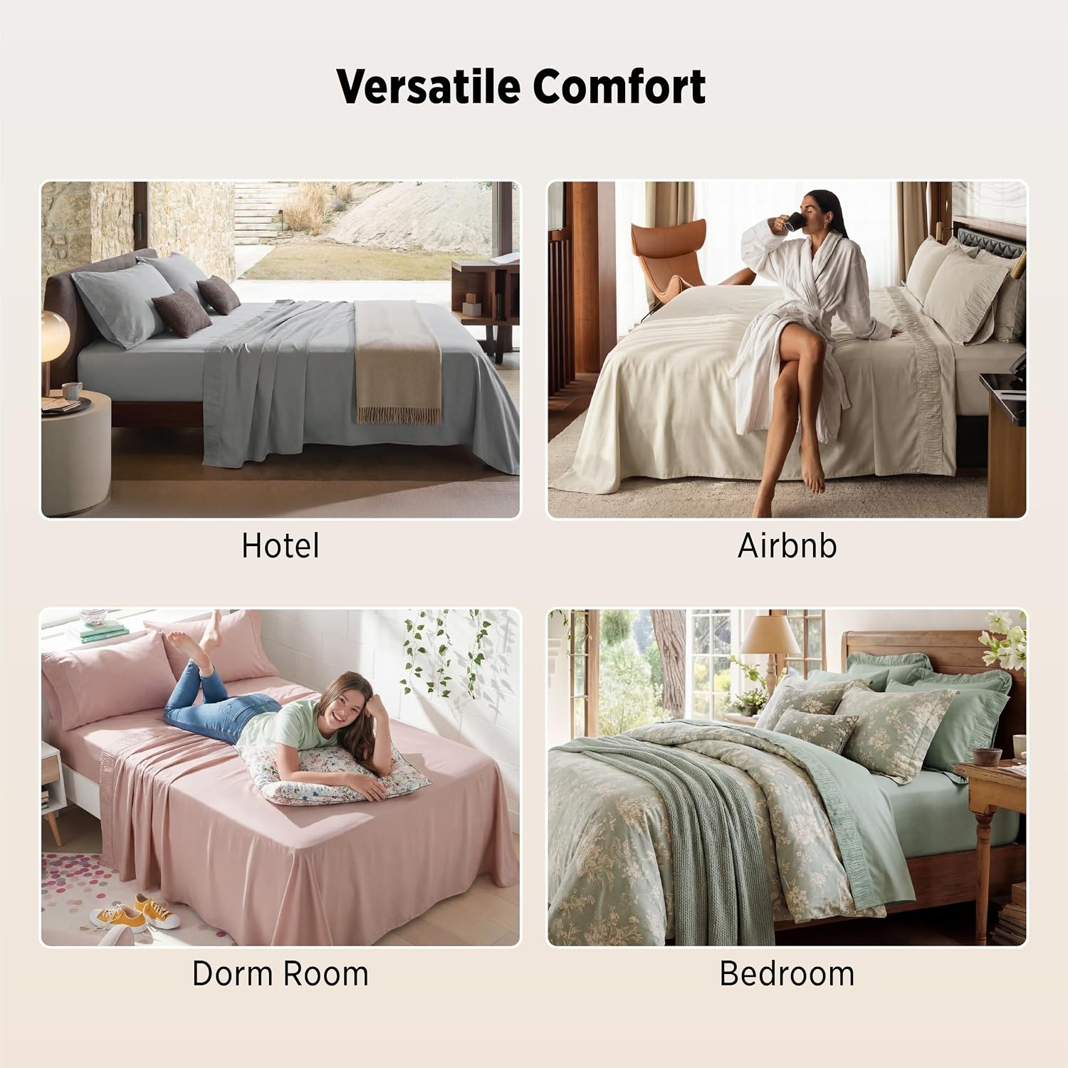 image:imageBedsure Twin XL Sheets Dorm Bedding 3 Pieces Soft Extra Long Twin Sheets Breathable Cooling Oeko Tex Deep Pocket Easy Care Resistant Sturdiness Lightweight College Dorm Bedding for Students06 Navy