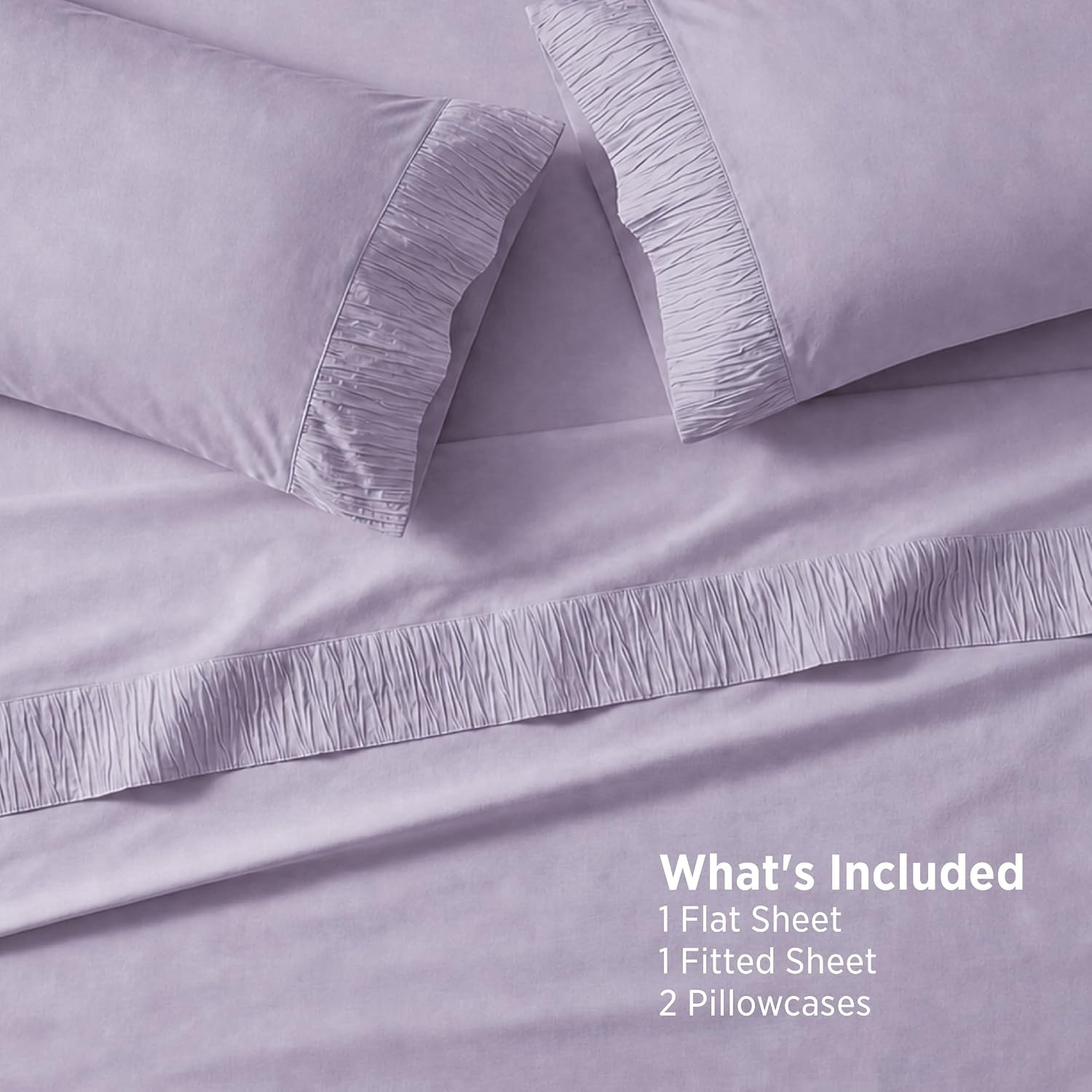 image:imageBedsure Twin XL Sheets Dorm Bedding 3 Pieces Soft Extra Long Twin Sheets Breathable Cooling Oeko Tex Deep Pocket Easy Care Resistant Sturdiness Lightweight College Dorm Bedding for Students26 Lavender