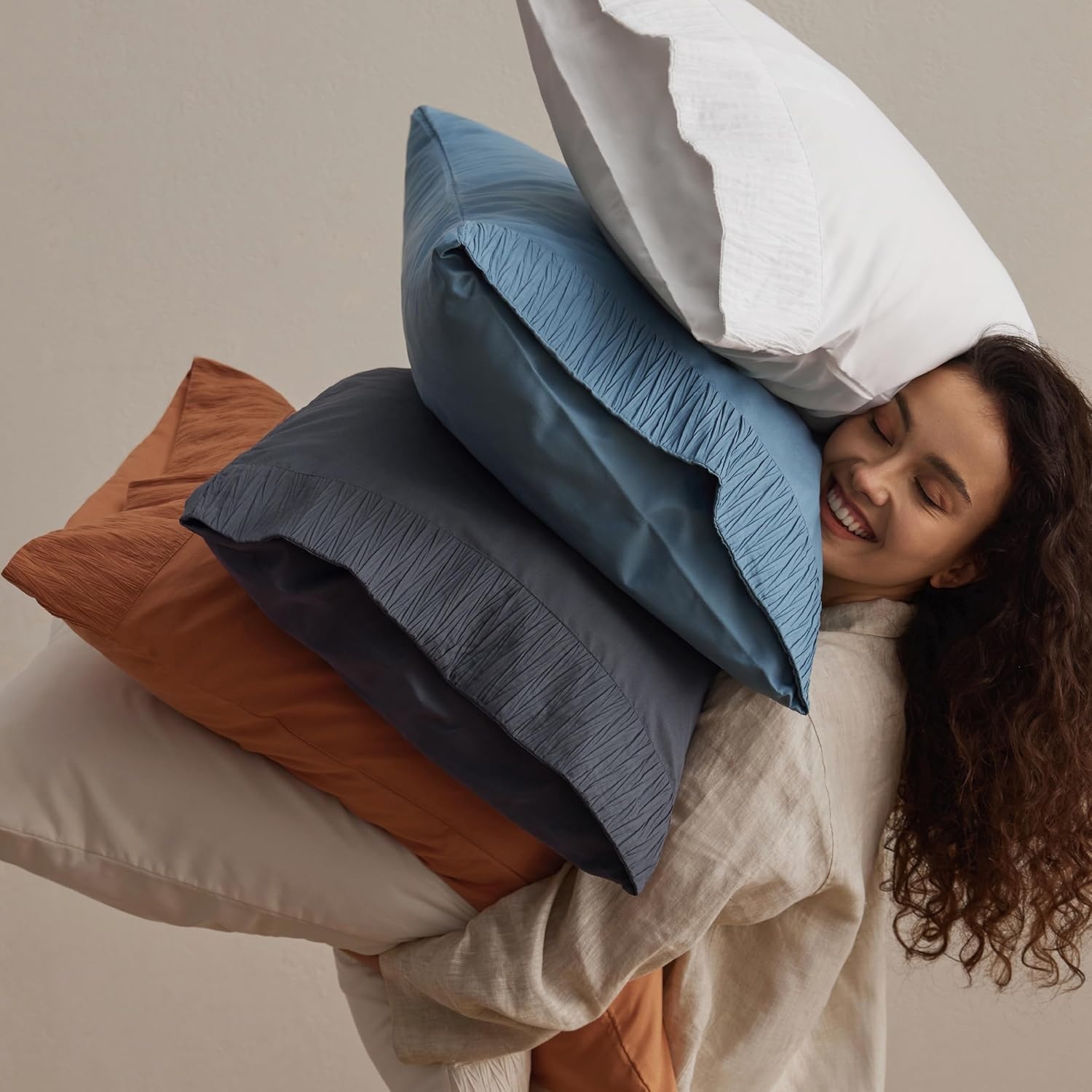 image:imageBedsure Twin XL Sheets Dorm Bedding 3 Pieces Soft Extra Long Twin Sheets Breathable Cooling Oeko Tex Deep Pocket Easy Care Resistant Sturdiness Lightweight College Dorm Bedding for StudentsGrey