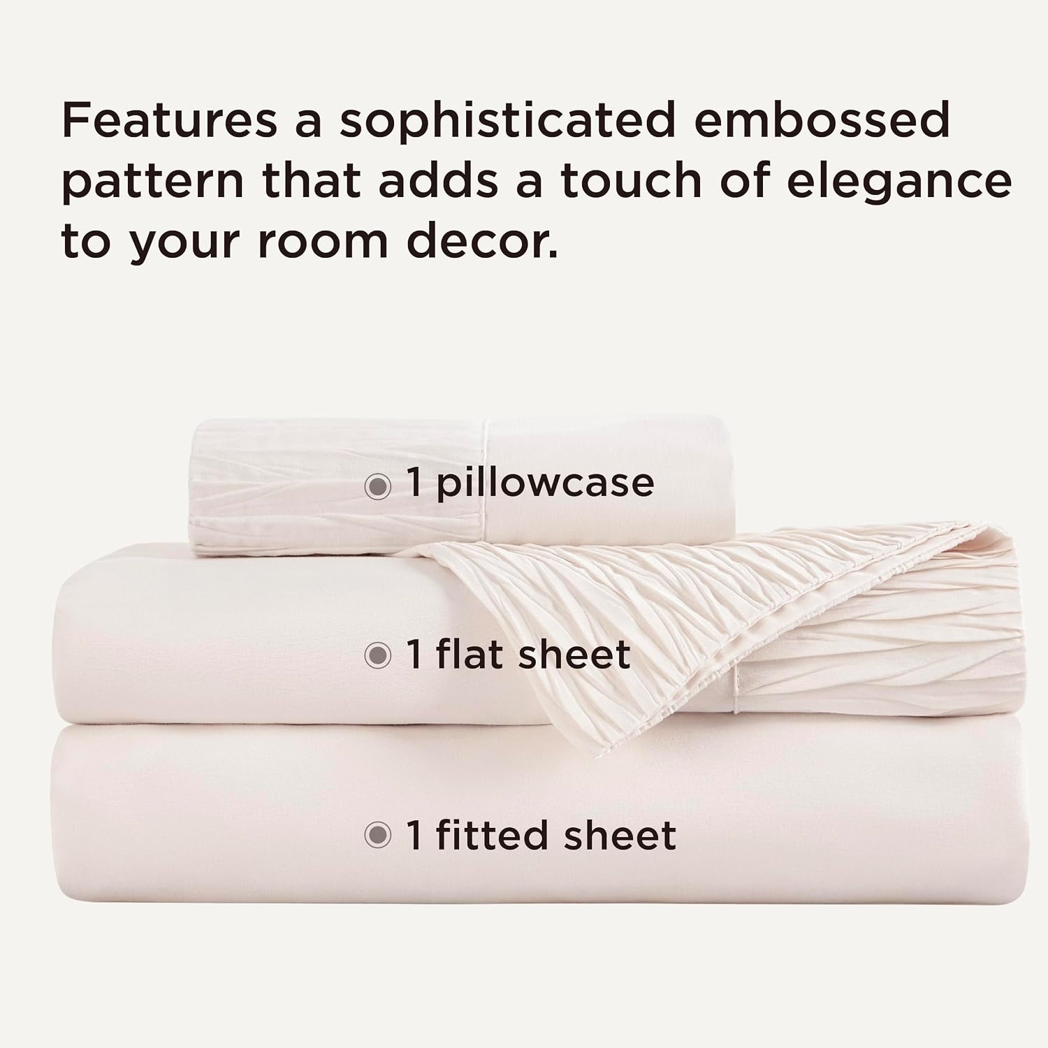 image:imageBedsure Twin XL Sheets Dorm Bedding 3 Pieces Soft Extra Long Twin Sheets Breathable Cooling Oeko Tex Deep Pocket Easy Care Resistant Sturdiness Lightweight College Dorm Bedding for Students10 Cream