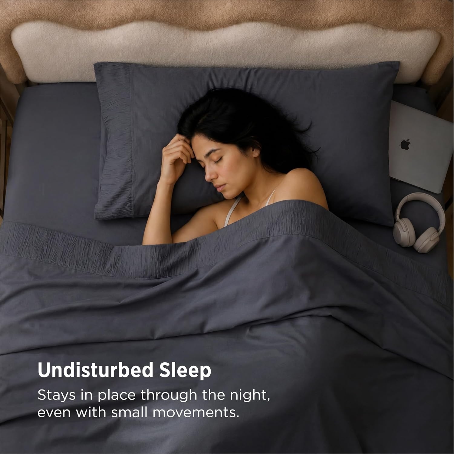 image:imageBedsure Twin XL Sheets Dorm Bedding 3 Pieces Soft Extra Long Twin Sheets Breathable Cooling Oeko Tex Deep Pocket Easy Care Resistant Sturdiness Lightweight College Dorm Bedding for Students01 Dark Grey
