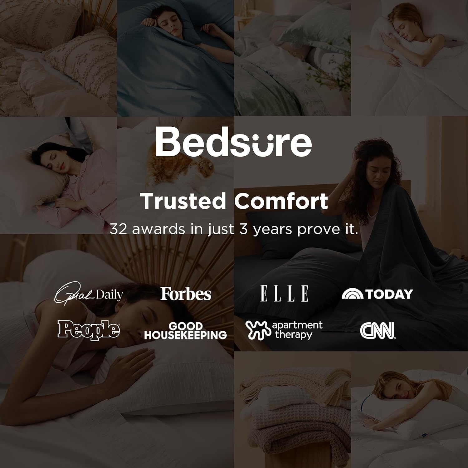 image:imageBedsure Twin XL Sheets Dorm Bedding 3 Pieces Soft Extra Long Twin Sheets Breathable Cooling Oeko Tex Deep Pocket Easy Care Resistant Sturdiness Lightweight College Dorm Bedding for Students01 Dark Grey