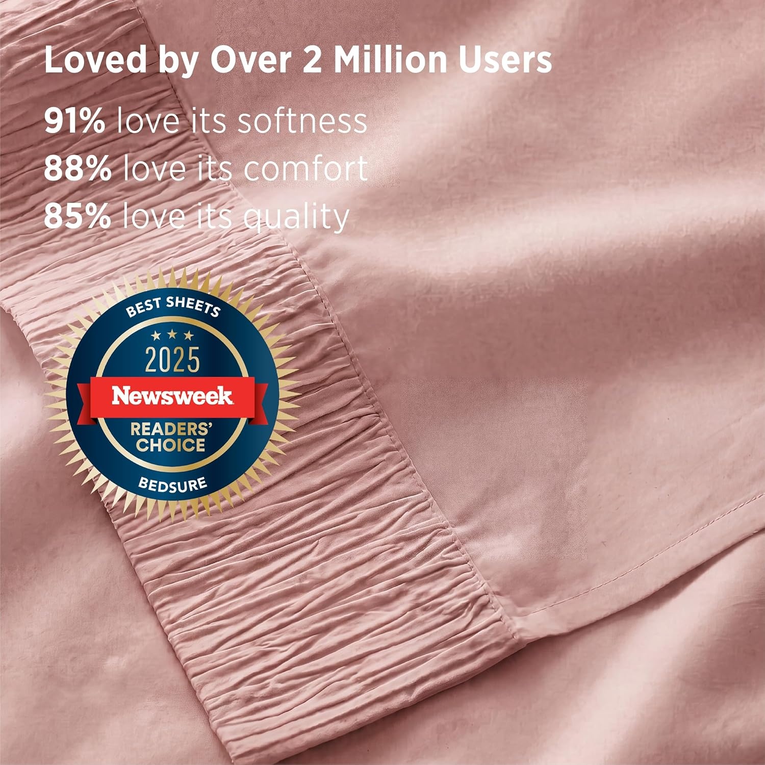 image:imageBedsure Twin XL Sheets Dorm Bedding 3 Pieces Soft Extra Long Twin Sheets Breathable Cooling Oeko Tex Deep Pocket Easy Care Resistant Sturdiness Lightweight College Dorm Bedding for Students20 Pink