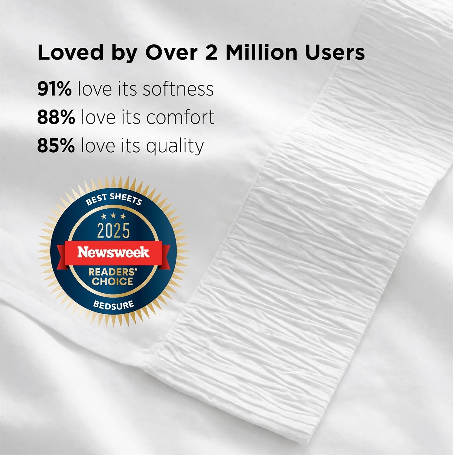 image:imageBedsure Twin XL Sheets Dorm Bedding 3 Pieces Soft Extra Long Twin Sheets Breathable Cooling Oeko Tex Deep Pocket Easy Care Resistant Sturdiness Lightweight College Dorm Bedding for StudentsWhite
