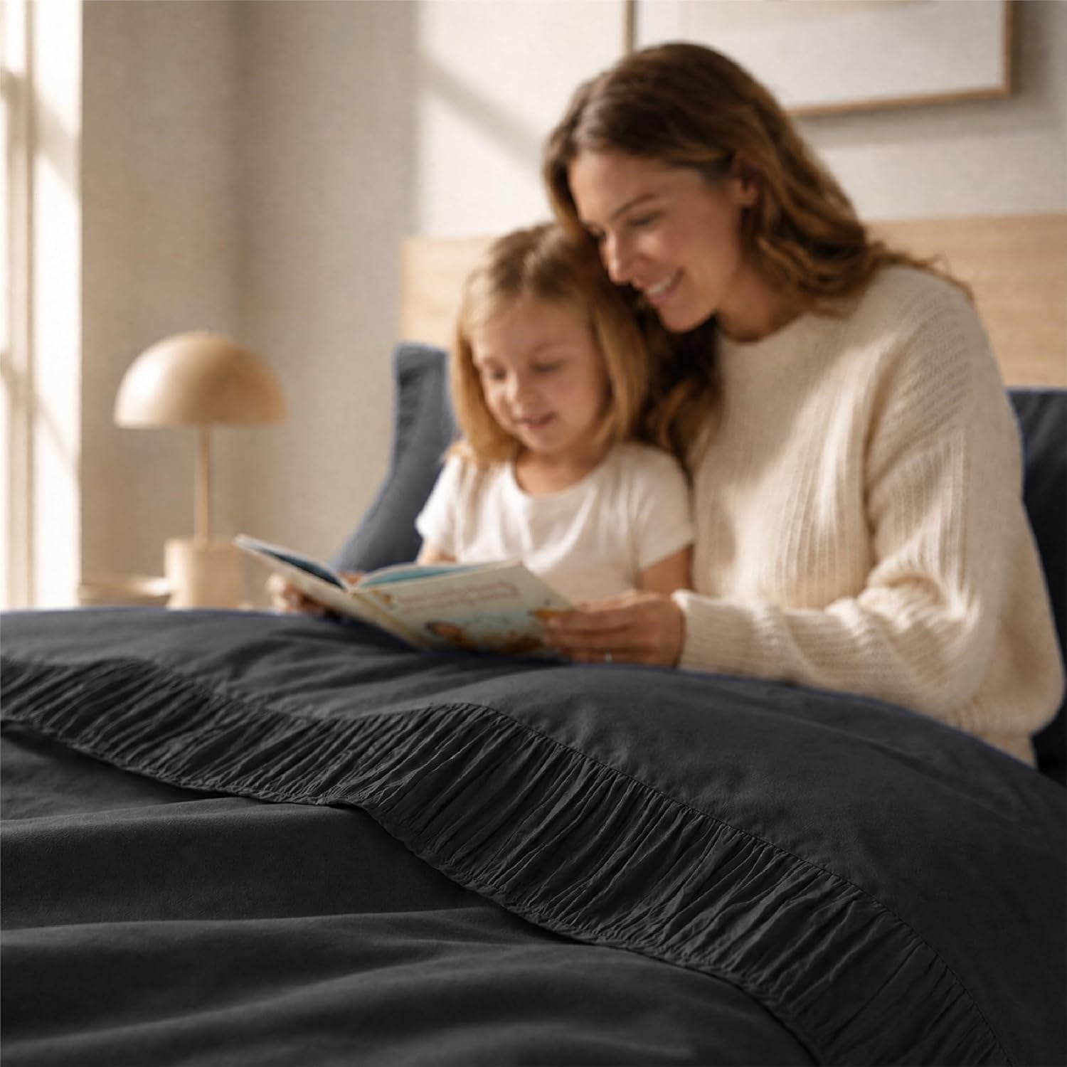 image:imageBedsure Twin XL Sheets Dorm Bedding 3 Pieces Soft Extra Long Twin Sheets Breathable Cooling Oeko Tex Deep Pocket Easy Care Resistant Sturdiness Lightweight College Dorm Bedding for Students04 Black