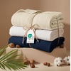 Bedsure 100% Cotton Muslin Blanket Twin XL for Bed – 4-Layer Breathable and Lightweight Soft Gauze Muslin Blankets for Adults, PureWoven Thin Summer Blanket for College Dorm, Linen Beige, 66×90 Inches(08 – Navy Blue)
