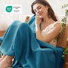 Bedsure 100% Cotton Muslin Blanket Twin XL for Bed – 4-Layer Breathable and Lightweight Soft Gauze Muslin Blankets for Adults, PureWoven Thin Summer Blanket for College Dorm, Linen Beige, 66×90 Inches(01 – Teal)