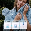 Bedsure 100% Cotton Muslin Blanket Twin XL for Bed – 4-Layer Breathable and Lightweight Soft Gauze Muslin Blankets for Adults, PureWoven Thin Summer Blanket for College Dorm, Linen Beige, 66×90 Inches(07 – Blue)