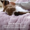 Bedsure 3D Fleece Bubble Blankets for Couch – Cute Pink Throw Blanket for Sofa Bedroom Decor – Luxury Soft Cozy Pink Birthday Gifts for Women Girls, Lightweight, Light Pink, 50″×60″(06 Light Purple)