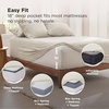 Bedsure Deep Pocket Queen Sheets, 6 Piece, Prewashed Ultra-Soft, 18-inch | Extra Deep Pocket, Breathable, Secure Fit, Hotel Luxury Bedding, Dual Side Pockets, Fade Resistant, For Air Mattress(Linen)