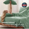 Bedsure Deep Pocket Queen Sheets, 6 Piece, Prewashed Ultra-Soft, 18-inch | Extra Deep Pocket, Breathable, Secure Fit, Hotel Luxury Bedding, Dual Side Pockets, Fade Resistant, For Air Mattress(Sage Green)