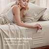 Bedsure Deep Pocket Queen Sheets, 6 Piece, Prewashed Ultra-Soft, 18-inch | Extra Deep Pocket, Breathable, Secure Fit, Hotel Luxury Bedding, Dual Side Pockets, Fade Resistant, For Air Mattress(Linen)