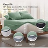 Bedsure Deep Pocket Queen Sheets, 6 Piece, Prewashed Ultra-Soft, 18-inch | Extra Deep Pocket, Breathable, Secure Fit, Hotel Luxury Bedding, Dual Side Pockets, Fade Resistant, For Air Mattress(Sage Green)