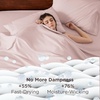 Bedsure Deep Pocket Queen Sheets Set – Fits Mattresses Up to 21 Inches Thick – 4 Piece GentleSoft Bed Sheets, Moisture Wicking, Soft & Cooling Bedsheet & Pillowcases, Easy & Secure Fit, Linen(13 – Blush Pink)