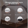 Bedsure Deep Pocket Queen Sheets Set – Fits Mattresses Up to 21 Inches Thick – 4 Piece GentleSoft Bed Sheets, Moisture Wicking, Soft & Cooling Bedsheet & Pillowcases, Easy & Secure Fit, Linen(02 – White)