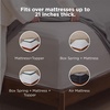 Bedsure Deep Pocket Queen Sheets Set – Fits Mattresses Up to 21 Inches Thick – 4 Piece GentleSoft Bed Sheets, Moisture Wicking, Soft & Cooling Bedsheet & Pillowcases, Easy & Secure Fit, Linen(16 – Brown)