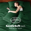 Bedsure Deep Pocket Queen Sheets Set – Fits Mattresses Up to 21 Inches Thick – 4 Piece GentleSoft Bed Sheets, Moisture Wicking, Soft & Cooling Bedsheet & Pillowcases, Easy & Secure Fit, Linen(Emerald Green)