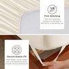 Bedsure Deep Pocket Queen Sheets Set – Fits Mattresses Up to 21 Inches Thick – 4 Piece GentleSoft Bed Sheets, Moisture Wicking, Soft & Cooling Bedsheet & Pillowcases, Easy & Secure Fit, Linen(14 – Cream)