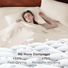 Bedsure Deep Pocket Queen Sheets Set – Fits Mattresses Up to 21 Inches Thick – 4 Piece GentleSoft Bed Sheets, Moisture Wicking, Soft & Cooling Bedsheet & Pillowcases, Easy & Secure Fit, Linen(14 – Cream)