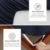Bedsure Deep Pocket Queen Sheets Set – Fits Mattresses Up to 21 Inches Thick – 4 Piece GentleSoft Bed Sheets, Moisture Wicking, Soft & Cooling Bedsheet & Pillowcases, Easy & Secure Fit, Linen(09 – Navy)