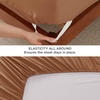 Bedsure Deep Pocket Queen Sheets Set – Fits Mattresses Up to 21 Inches Thick – 4 Piece GentleSoft Bed Sheets, Moisture Wicking, Soft & Cooling Bedsheet & Pillowcases, Easy & Secure Fit, Linen(Orange)
