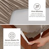 Bedsure Deep Pocket Queen Sheets Set – Fits Mattresses Up to 21 Inches Thick – 4 Piece GentleSoft Bed Sheets, Moisture Wicking, Soft & Cooling Bedsheet & Pillowcases, Easy & Secure Fit, Linen(16 – Brown)