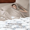 Bedsure Deep Pocket Queen Sheets Set – Fits Mattresses Up to 21 Inches Thick – 4 Piece GentleSoft Bed Sheets, Moisture Wicking, Soft & Cooling Bedsheet & Pillowcases, Easy & Secure Fit, Linen(08 – Linen)