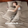 Bedsure Deep Pocket Queen Sheets Set – Fits Mattresses Up to 21 Inches Thick – 4 Piece GentleSoft Bed Sheets, Moisture Wicking, Soft & Cooling Bedsheet & Pillowcases, Easy & Secure Fit, Linen(16 – Brown)