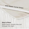 Bedsure Deep Pocket Twin Sheets, 4 Piece, Prewashed Ultra-Soft, 18-inch | Extra Deep Pocket, Breathable, Secure Fit, Hotel Luxury Bed Sheets, Lightweight, For Air Mattress, Guest Bedroom