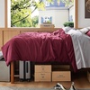 Bedsure Duvet Cover Twin/Twin XL Size – Soft Double Brushed Bedding Set for Kids & Adults, Zipper Closure, 2 Pieces, Includes 1 Duvet Cover (68″x90″) & 1 Pillow Sham, NO Comforter, White(08 – Red)