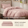 Bedsure Duvet Cover Twin/Twin XL Size – Soft Double Brushed Bedding Set for Kids & Adults, Zipper Closure, 2 Pieces, Includes 1 Duvet Cover (68″x90″) & 1 Pillow Sham, NO Comforter, White(08 – Blush Pink)