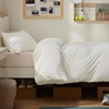 Bedsure Duvet Cover Twin/Twin XL Size – Soft Double Brushed Bedding Set for Kids & Adults, Zipper Closure, 2 Pieces, Includes 1 Duvet Cover (68″x90″) & 1 Pillow Sham, NO Comforter, White(02 – Cream White)